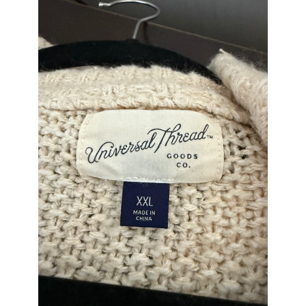 Universal Thread Cream Knit Half Zip Sweater - Picture 3 of 4